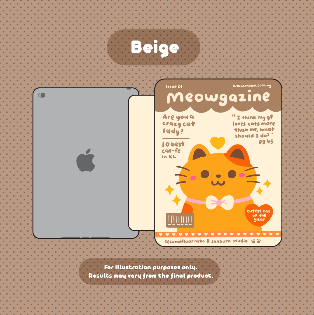 Meowgazine iPad Case [PREORDER: EST SHIPPING 15TH NOV]