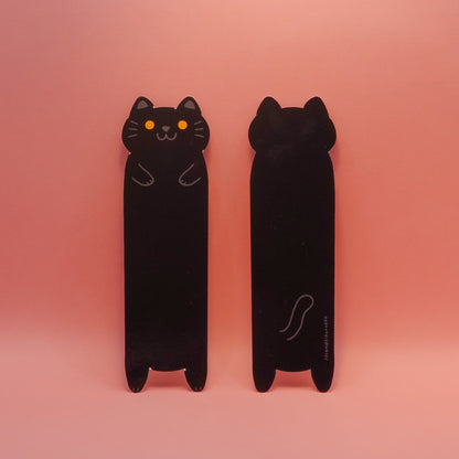 Long cats die-cut bookmark