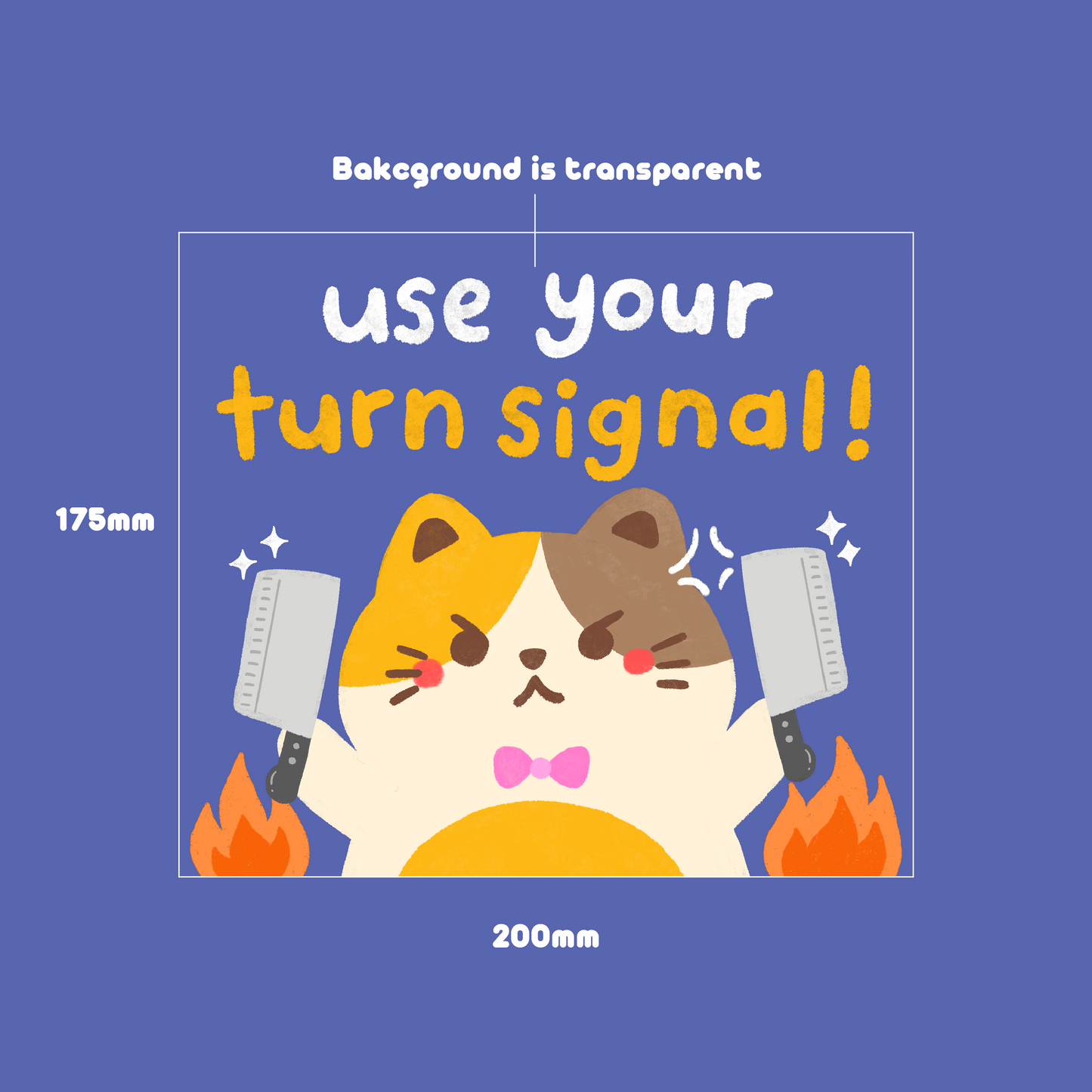 Turn signal car sticker