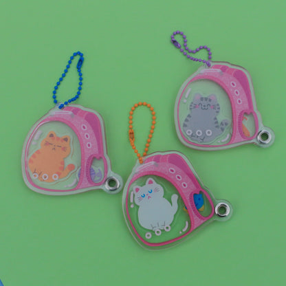 Cat carrier shaker charm