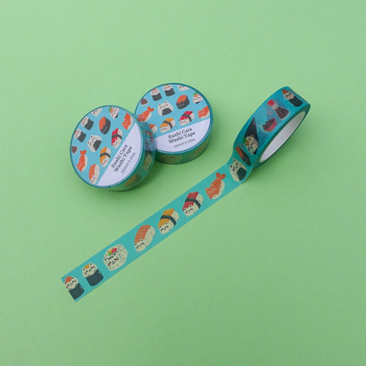 Sushi cats washi tape