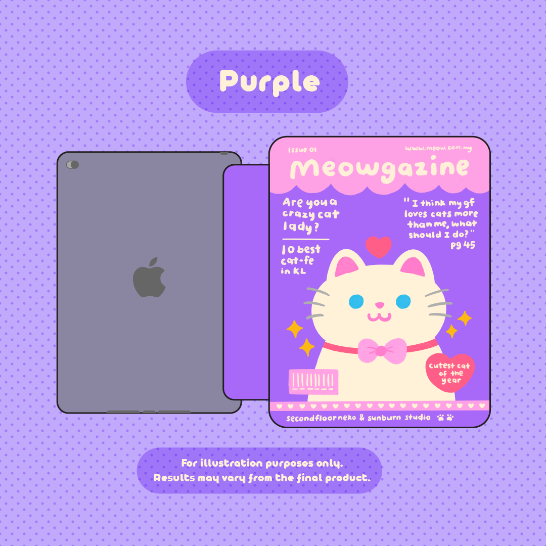 Meowgazine iPad Case [PREORDER: EST SHIPPING 15TH NOV]