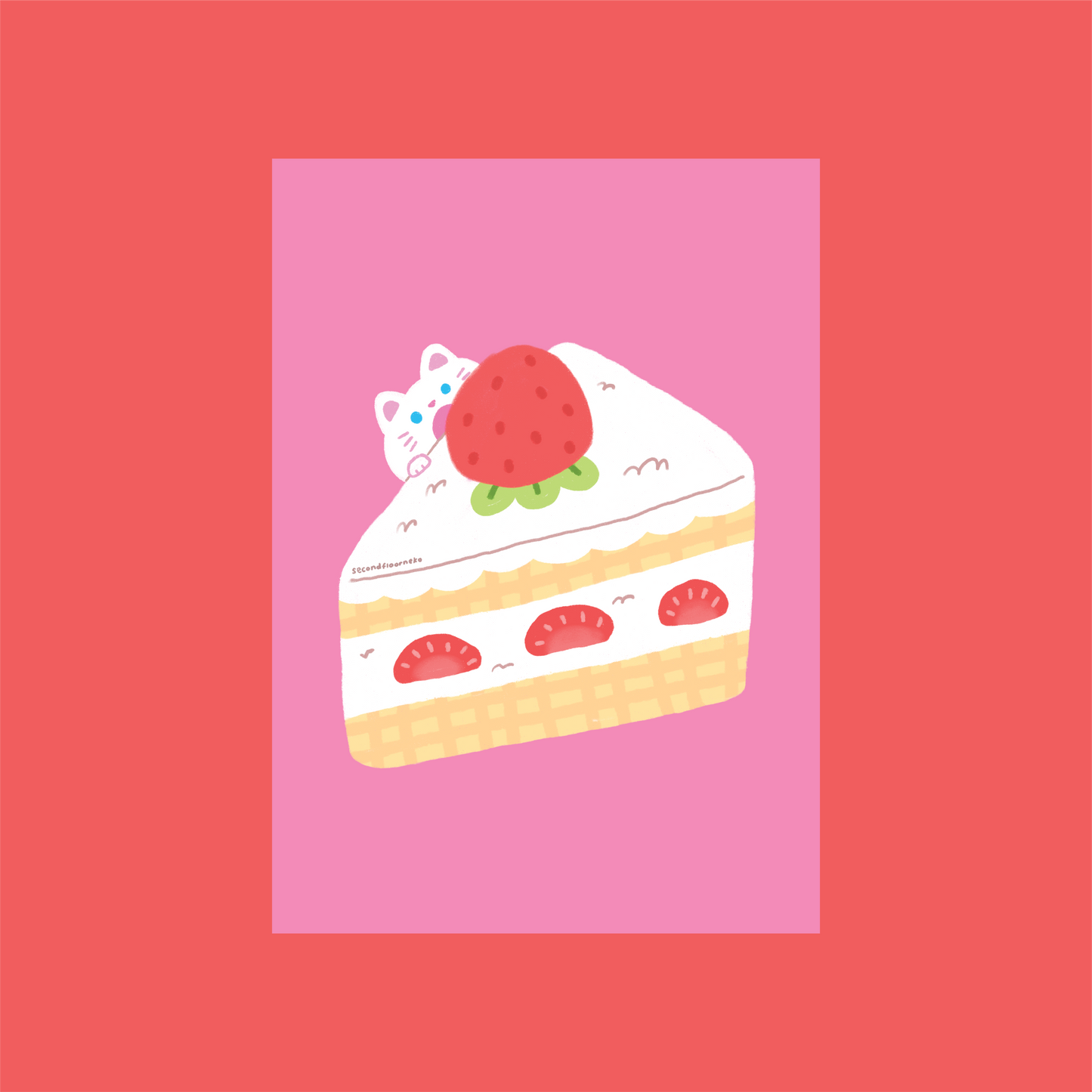 Shortcake cat A5 print